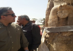 بالصور.. كشف اثري جديد في معبد الملك امنحتب الثالث