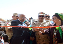 بالصور..القوات المسلحة تفتتح مدرسة ووحدة إجتماعية برأس سدر