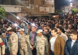 تشييع جثمان النقيب الشهيد محمد عمر بمسقط رأسه بالتل الكبير