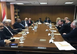 شكرى يلتقي ممثلي المنظمات الأمريكية اليهودية