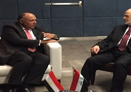 شكري يلتقي الجعفري ويؤكد حرص مصر على وحدة العراق وسلامة أراضيه