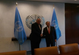 شكري يلتقي سكرتير الأمم المتحدة في نيويورك