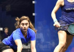 نور الشربينى تودع بطولة بريطانيا للإسكواش