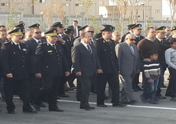 وزير الداخلية يتقدم مشيعي الجنازة العسكرية لشهيد سيناء