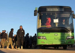 دفعة المسلحين الخامسة تغادر وعر حمص إلى جرابلس حلب