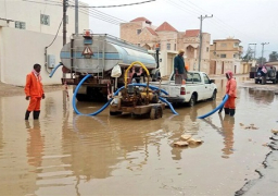 كثافات بمعظم محاور القاهرة بسبب تراكمات المياه