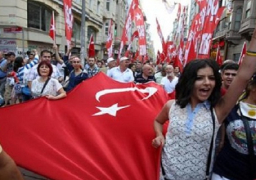 مظاهرة فى ضواحى إسطنبول احتجاجا على نتائج الاستفتاء