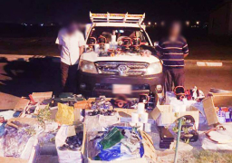 الجيش الثالث الميدانى يتمكن من ضبط سيارة محملة بكمية كبيرة من المعدات والمواد المتفجرة غرب نفق الشهيد أحمد حمدى