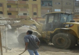 إزالة تعديات على اراضى الدولة بحى عين شمس