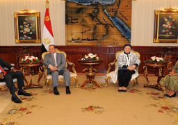 الرئيس يعقد جلسة مباحثات مع الرئيس الكيني بمطار القاهرة