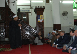 بالصور.. الجيزة تحتفل بليلة النصف من شعبان بمسجد نصر الدين