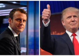 ترامب يلتقي ماكرون في بروكسل