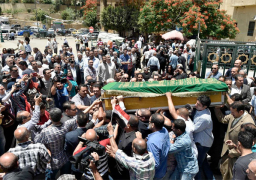 بالصور : تشييع جنازة صفاء حجازي.. وزين ولاشين وشوبير أبرز الحضور