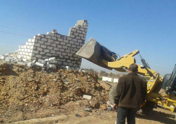 حملة لإزالة التعديات على أملاك الدولة بالقليوبية