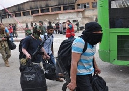 خروج آخر مجموعة من المسلحين من حى برزة بالعاصمة