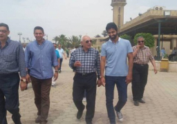 طاهر يتفقد المنشآت الجديدة بفرع النادي الاهلى بمدينة نصر
