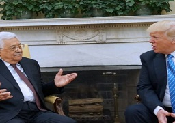 عباس يستقبل الرئيس الأمريكى فى الرئيس الأمريكى