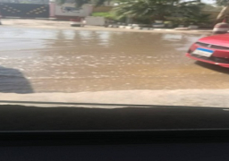 كثافات مرورية بحدائق القبة لكسر ماسورة مياه
