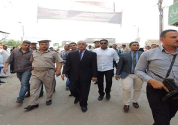 مدير أمن المنيا يتفقد القوات استعداداً لاحتفالات دير السيدة العذراء بسمالوط