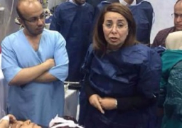 وزيرة التضامن تزور مصابى الحادث الإرهابى بالمنيا