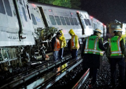 اصابة 36 اثر خروج قطار انفاق عن سكته في نيويورك