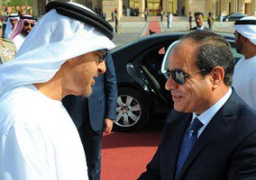 الرئيس السيسى يودع ولى عهد أبو ظبى