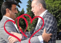 العشق الممنوع.. تميم يغرد لأردوغان على “تويتر” بقلب أحمر