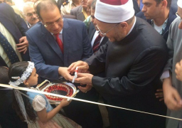 المفتى ومحافظ الدقهلية يفتتحان مسجد ابن عنان ويؤديان صلاة الجمعة