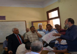 حجازي يتفقد أعمال تقدير الدرجات لامتحان الثانوية العامة بالدقهلية