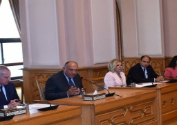 شكري يلتقي مشيرة خطاب والمجلس الاستشاري لحملة ترشحها لليونسكو