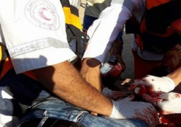 إصابة 6 مسعفين وتضرر مركبتي إسعاف شمال قطاع غزة