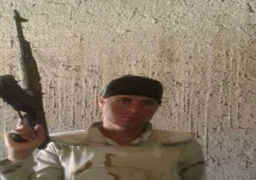 المئات من ابناء ملوى يشيعون جثمان شهيد الواجب فى سيناء