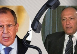 شكرى ولافروف يبحثان نتائج اجتماع الدول الداعية لمكافحة الإرهاب