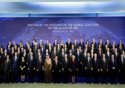 مصر تشارك فى اجتماعات مجموعة الاتصال الاستراتيجى بالتحالف الدولى ضد داعش بواشنطن