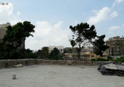 إزالة التعديات أعلى سطح طابية النحاسين بالإسكندرية