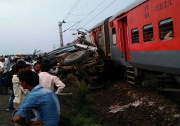 إصابة 50 شخصا فى حادث قطار جديد بالهند