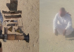 الجيش يقبض على تكفيرى ويضبط أسلحة وذخيرة بوسط سيناء