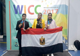 بعلاج لـ”الدوالي” ونظام جديد لإنتاج الطاقة.. طالب وطالبة يحصدان ذهبيتان في مسابقة WICC بكوريا الجنوبية| صور