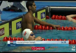 تأهل السباح المصرى عبد الرحمن سامح لتصفيات انديانابوليس