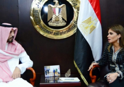 سحر نصر تبحث مع الأمير خالد بن وليد آل سعود زيادة الاستثمارات فى مصر