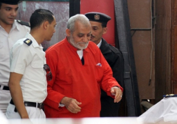 تأجيل محاكمة بديع وقيادات الإخوان فى فض اعتصام رابعة للسبت المقبل
