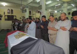 بالصور.. جنازة مهيبة لشهيد سيناء بمسقط رأسة فى المنوفية