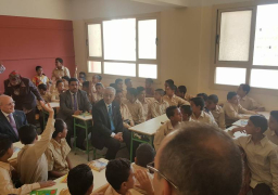 بالصور .. شوقى يتفقد مدرسة تحيا مصر بحى الأسمرات وعدد من المدارس ببورسعيد
