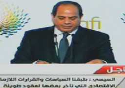 السيسي :مسار الإصلاح بدأ يؤتي ثماره