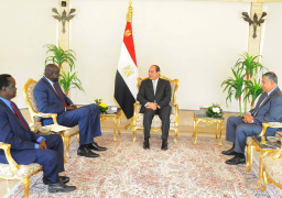 السيسى يتسلم رسالة من رئيس جنوب السودان ويؤكد مساندة مصر لاستقرار جوبا