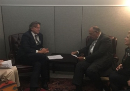 شكرى ونظيره الهولندي يبحثان جهود مكافحة الإرهاب