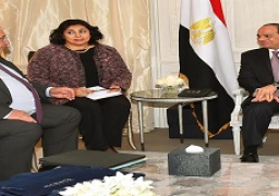 استقبل السيد الرئيس عبد الفتاح السيسي السيد هيرفي جيلو الرئيس التنفيذي لشركة “نافال” للصناعات العسكرية البحرية