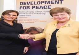 سحر نصر تبحث مع المديرة الإدارية للبنك الدولى التوقيع على الشريحة الثالثة