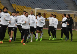 المنتخب الوطنى كامل العدد يواصل تدريباته استعداداً لموقعة الكونغو