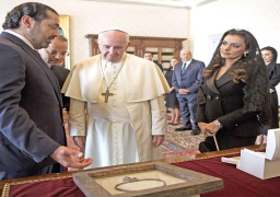 بابا الفاتيكان يستعرض مع الحريرى المستجدات في لبنان والمنطقة